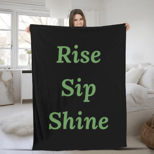 Rise Sip and Shine Fleece Blankets