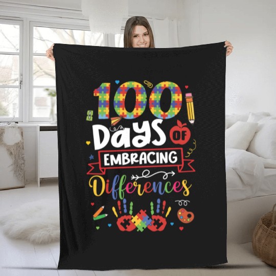100 Days of Embracing Differences, SPED Teacher Fleece Blankets
