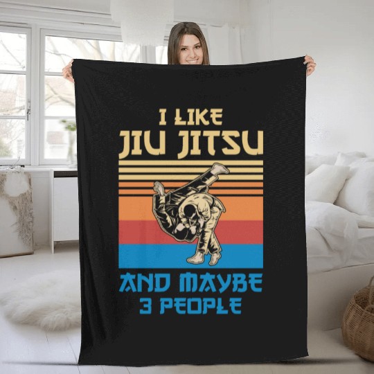 Brazilian Jiu Jitsu Trainer Martial Arts BJJ MMA Fleece Blankets