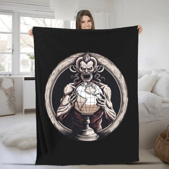 the greatest devil Fleece Blankets