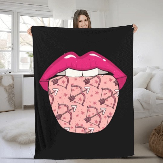Archery Tongue Fleece Blankets