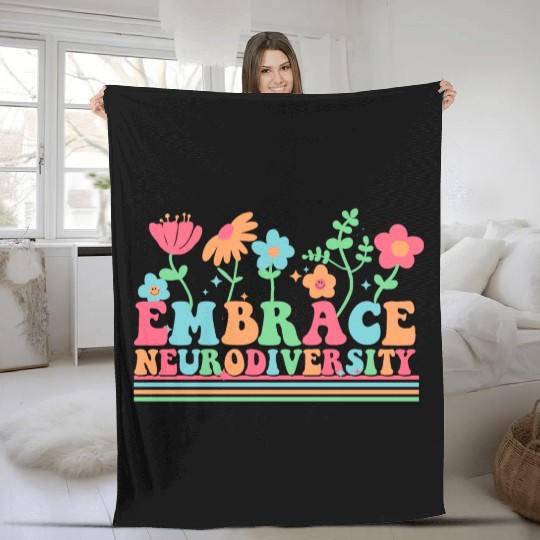 Embrace Neurodiversity Fleece Blankets