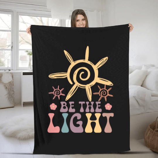BE THE LIGHT Fleece Blankets