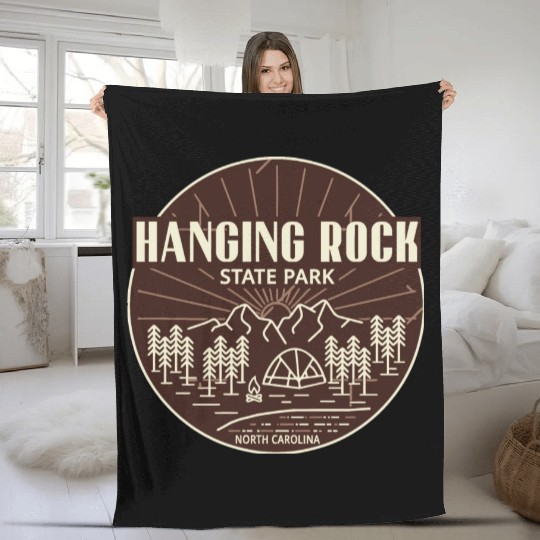 Hanging Rock State Park NC Sunrise Fleece Blankets