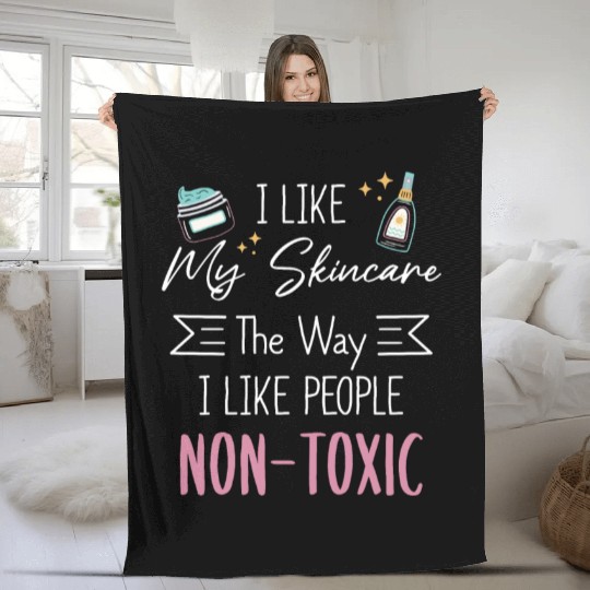 Esthetician Skincare Beauty Dermantologist Skin Fleece Blankets