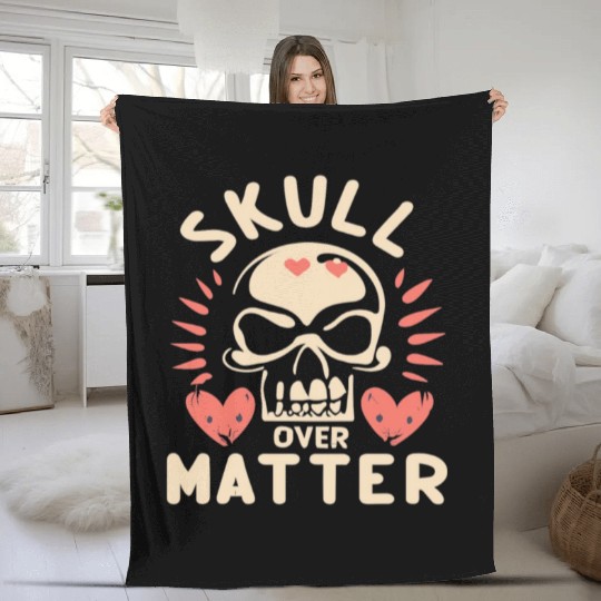 Totenkopf Skull Skulls Totenschädel Spruch Fleece Blankets