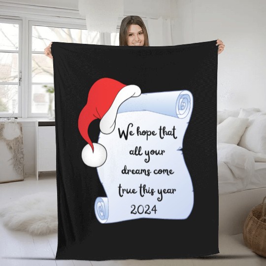 Santa Claus wishes Fleece Blankets