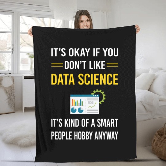 Smart People Data Science Fleece Blankets