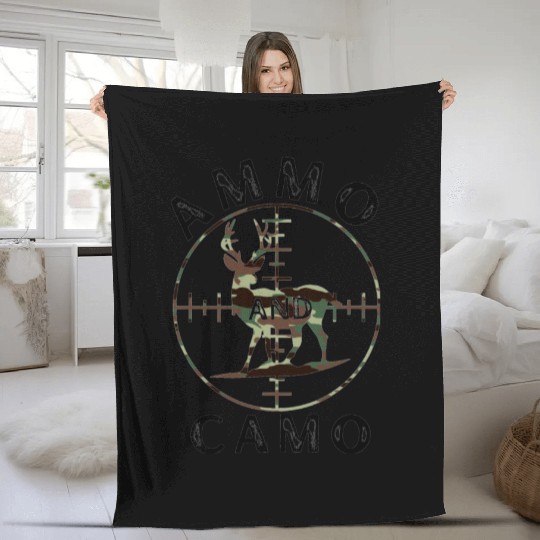 It’s Hunting Season! Ammo snd Camo Fleece Blankets