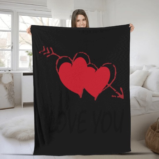 I Love You Valentine s Day Fleece Blankets
