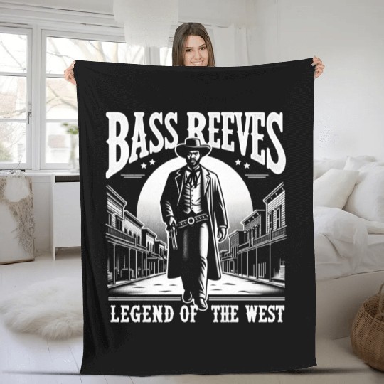 Bass Reeves Deputy US Marshal Fleece Blankets