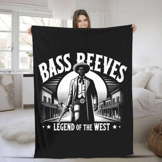 Bass Reeves Deputy US Marshal Fleece Blankets