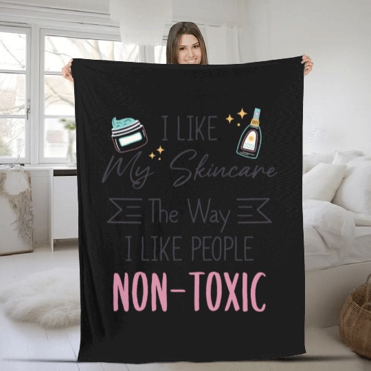 Esthetician Skincare Beauty Dermantologist Skin Fleece Blankets
