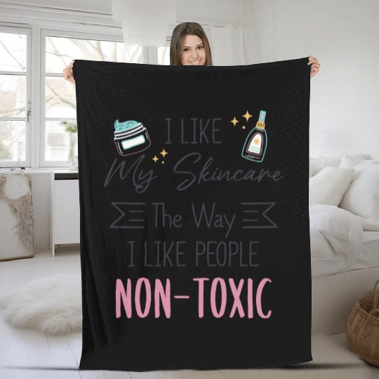 Esthetician Skincare Beauty Dermantologist Skin Fleece Blankets