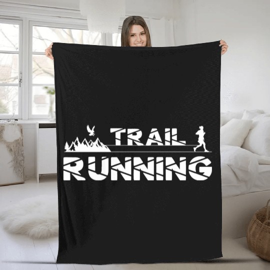 Trail Running Eagle Mountains Forest Shoes Profile Fleece Blankets