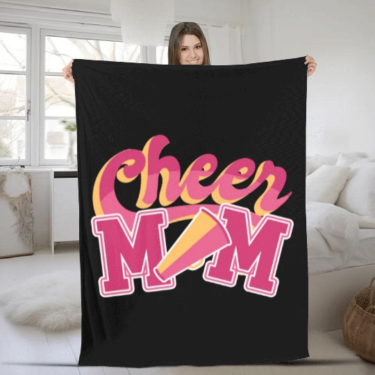cheer mom Fleece Blankets