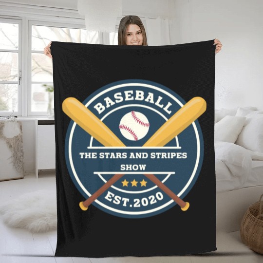 The stars and stripes shows Fleece Blankets