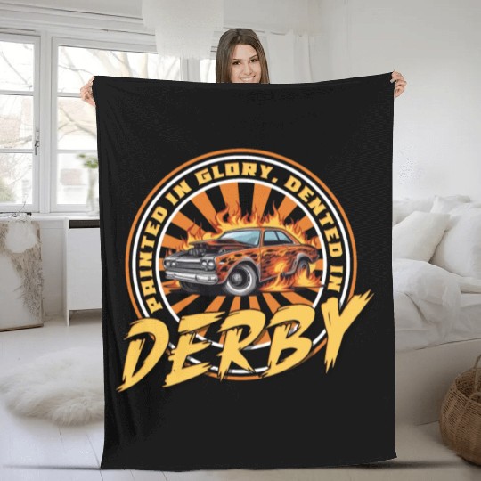 Demo Derby Demolition Derby Demolition Derby Lover Fleece Blankets