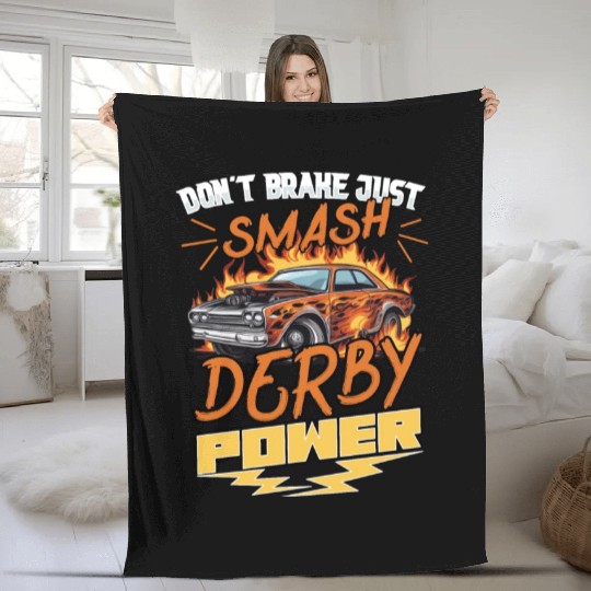 Demo Derby Demolition Derby Demolition Derby Lover Fleece Blankets