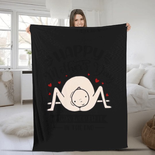 Rude and Funny Mothers Day for mum Fleece Blankets