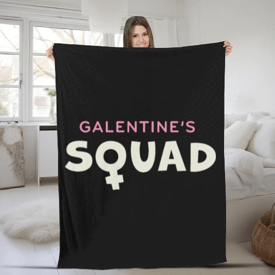 Be My Galentine. Galentine's Day Fleece Blankets