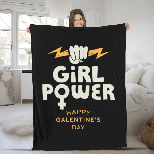Be My Galentine. Galentine's Day Fleece Blankets