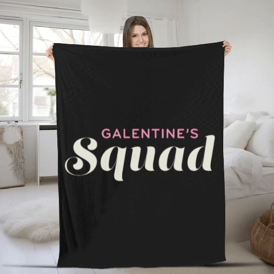 Be My Galentine. Galentine's Day Fleece Blankets