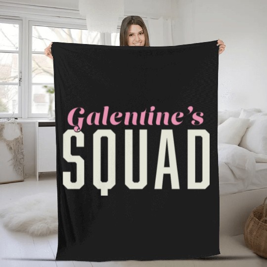 Be My Galentine. Galentine's Day Fleece Blankets