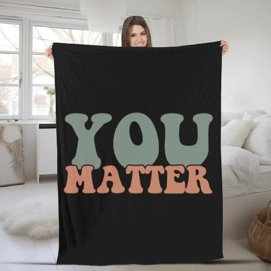 Dear Person Behind Me Message front Fleece Blankets