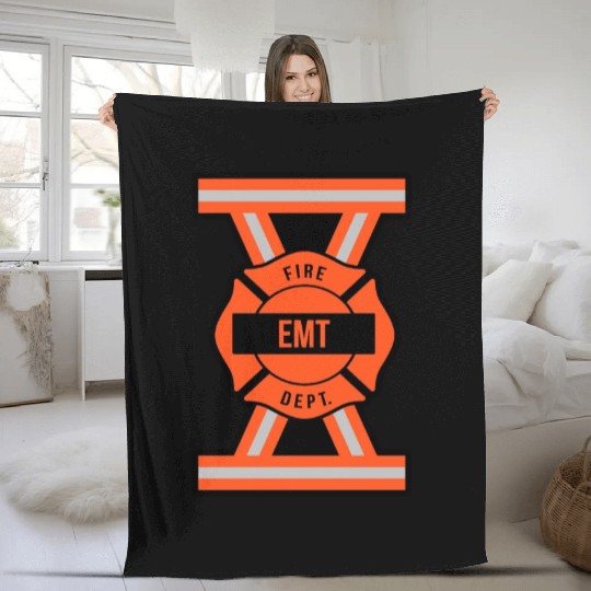 EMT emergency medical technician Fleece Blankets