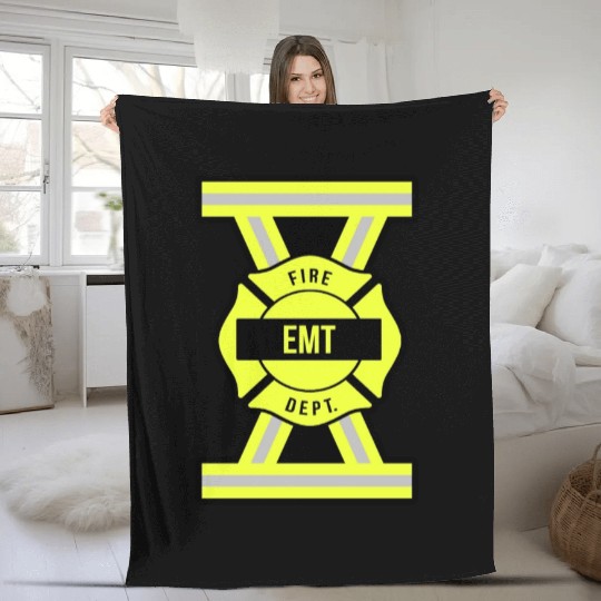EMT emergency medical technician Fleece Blankets