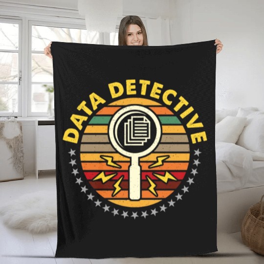 Data Analyst Data Detective Statistics Programmer Fleece Blankets