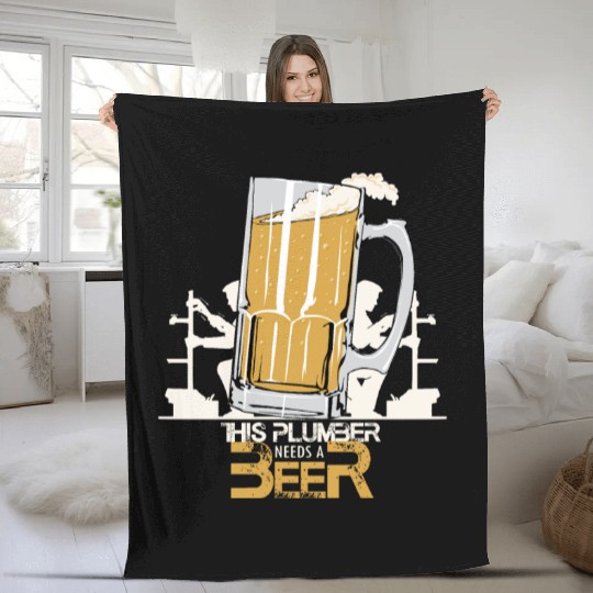 I LOVE BEER Fleece Blankets