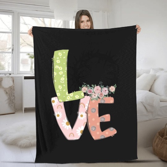 Love Easter Sublimation Fleece Blankets