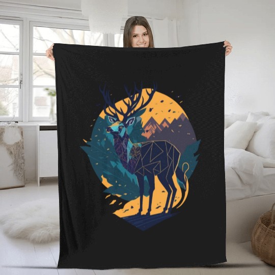 Deer Adventures Fleece Blankets