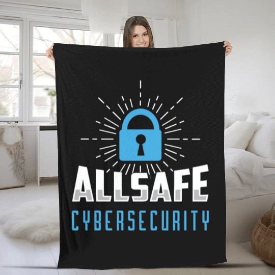 Cybersecurity Allsafe Cybersecurity Programmer Fleece Blankets