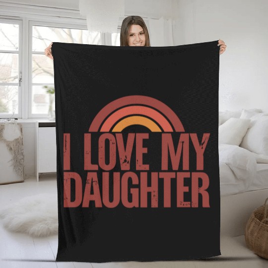 I love my daughter Fleece Blankets