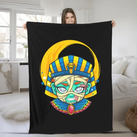 Halloween Cute Mummy Fleece Blankets