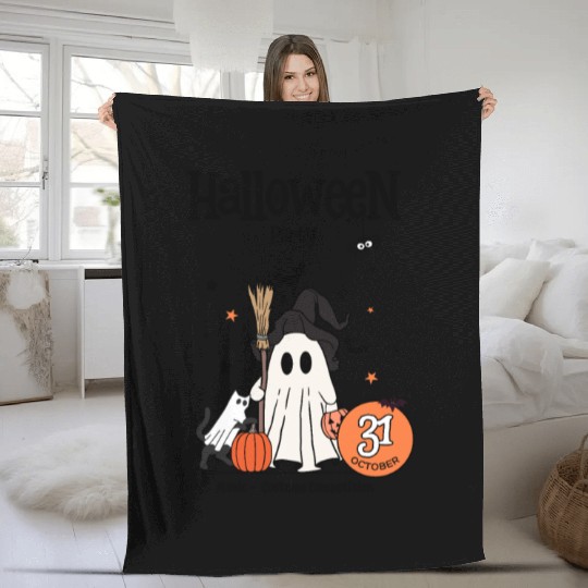 Boo-tiful Night: A Halloween Tale Fleece Blankets