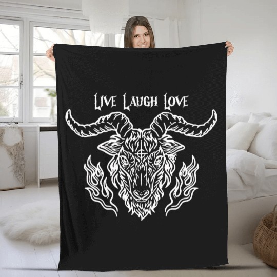 Live Laugh Love Fleece Blankets
