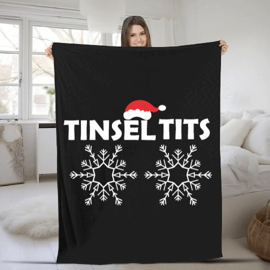 Tinsel Tits Fleece Blankets