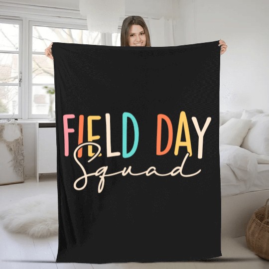 Field Day Squad Cool Student Teacher Last Day Of Fleece Blankets
