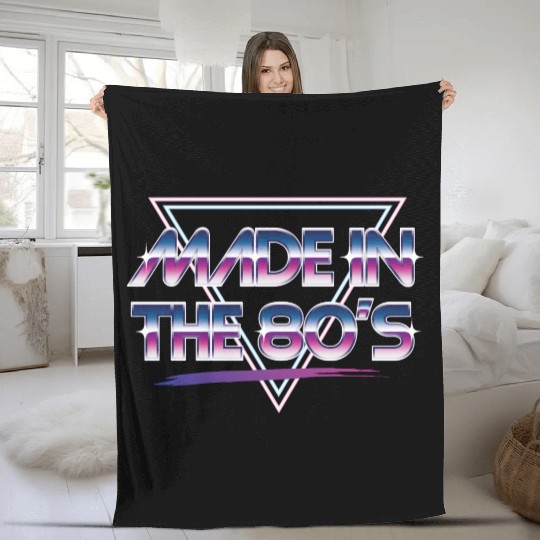 made in the 80s Fleece Blankets