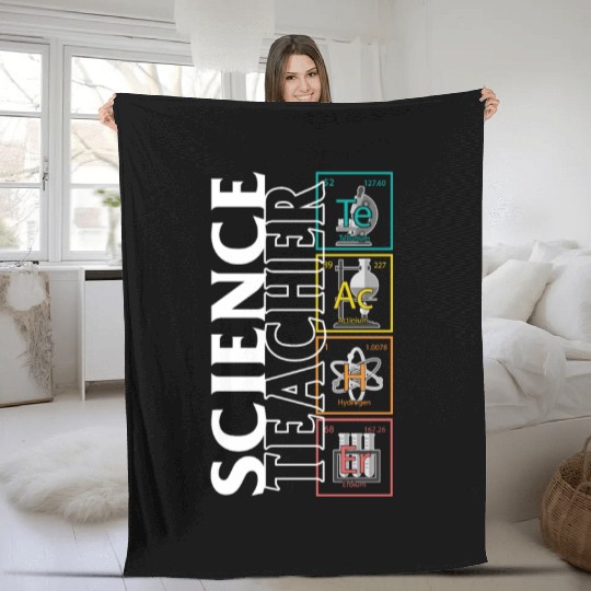 Teacher Fleece Blankets, Science Teacher Periodic Element