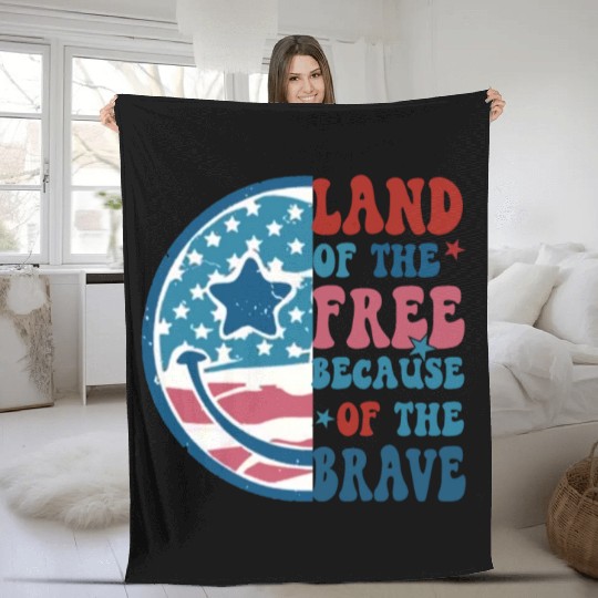 Land of the free Fleece Blankets
