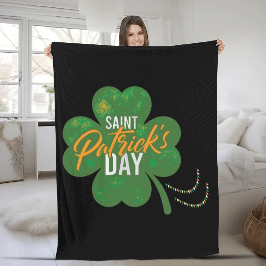 Irish Shamrock Fleece Blankets