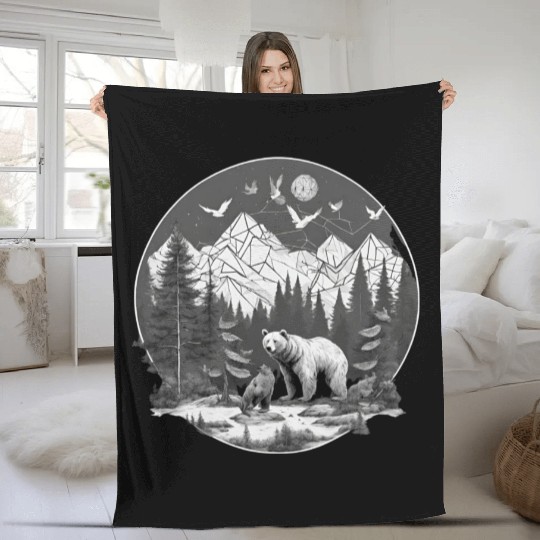 Wilderness Watcher Fleece Blankets
