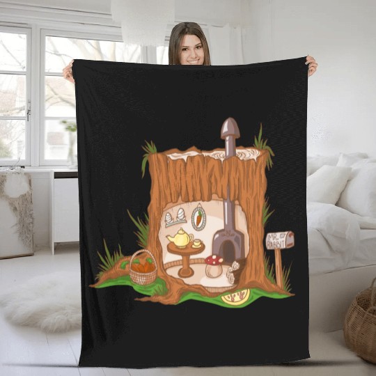 Sweet Bunny Home Fleece Blankets