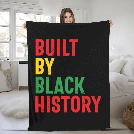 Built By Black History Fleece Blankets