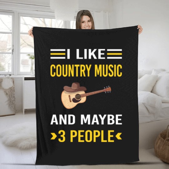 3 People Country Music Fleece Blankets